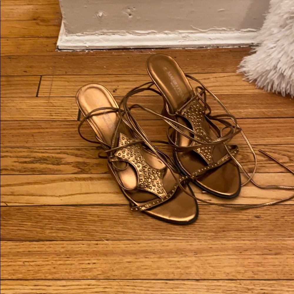 Cute ankle strap wedge shoes!